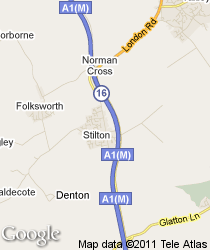 map of Stilton Cambs